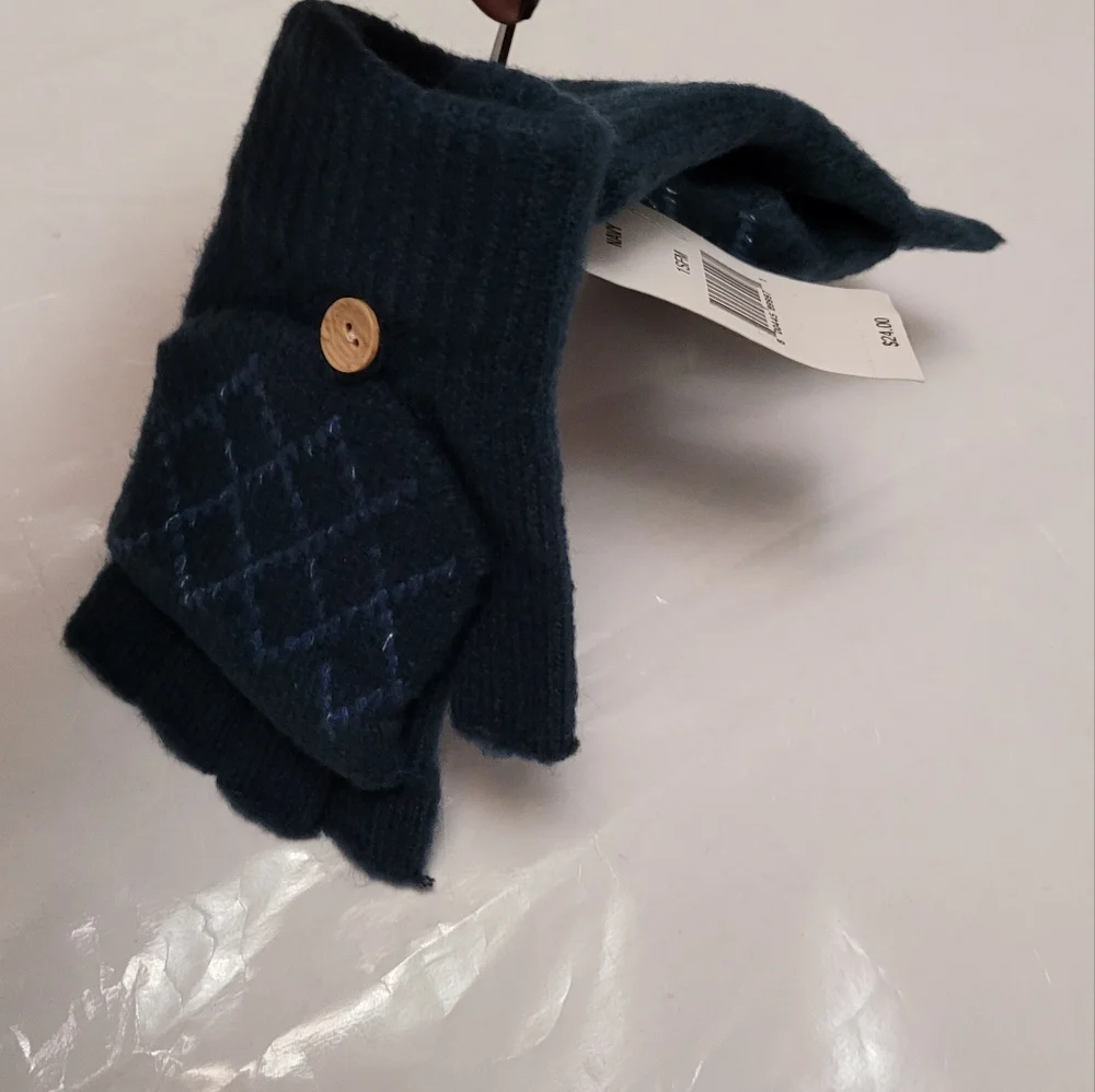 Steve Madden flip top convertible fingerless  gloves OS